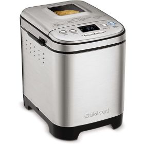 Cuisinart Bread Maker Machine, Compact and Automatic, Customizable Settings, Up to 2lb Loaves, CBK-110P1, Silver,Black