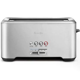 Breville Bit More 4-Slice Toaster, Brushed Stainless Steel, BTA730XL