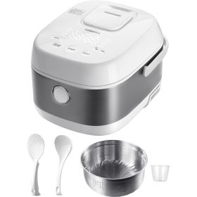 Rice Cooker Induction Heating, with Low Carb Rice Cooker Steamer 5.5 Cups Uncooked - Japanese Rice Cooker