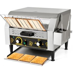 Commercial toaster 450 pieces/hour stainless steel restaurant toaster with storage box 2600W