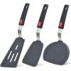 Silicone Spatula Turner Set of 3, 600°F Heat Resistant Cooking Spatulas for Nonstick Cookware