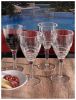 Swirl Plastic Wine Glasses Set of 4 (12oz), BPA Free Acrylic Wine Glass Set, Unbreakable Red Wine Glasses, White Wine Glasses