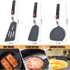 Silicone Spatula Turner Set of 3, 600°F Heat Resistant Cooking Spatulas for Nonstick Cookware