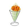 Basket Holder French Fries Stand with Sauce Dish - Cone Snack Display Stand - Chicken Nuggets Fried Foods Display Rack