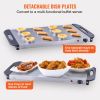 VEVOR Electric Buffet Server & Food Warmer, 25.6" x 15" Portable Stainless Steel Chafing Dish Set with Temp Control & Oven-Safe Pan