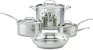 Cuisinart 11-Piece Cookware Set, Chef's Classic Stainless Steel Collection 77-11G