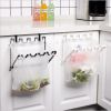 Garbage Bag Holder Hanging Trash for Trash Bag Rack Kitchen Cupboard Mounts Over Cabinet Doors Cupboards Garbage Rack Organizer