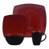 Square Stoneware 16 Piece Dinnerware Set