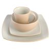 Square Stoneware 16 Piece Dinnerware Set